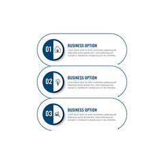 Obraz premium vector illustration Infographic design template with icons. can be used for workflow layout, diagram, annual report, web design. 