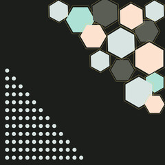 abstract background with hexagons