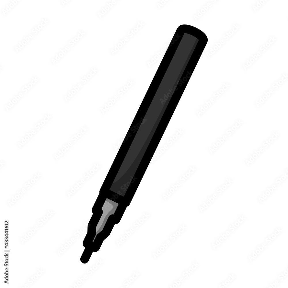 Sticker liner pen icon