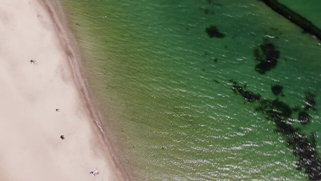 Beach area in Odessa. Drone view