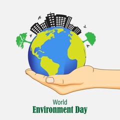 vector illustration for world environment day-5 june
