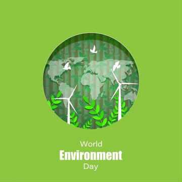 vector illustration for world environment day-5 june