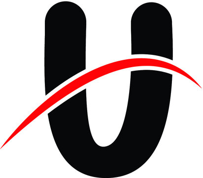 u letter logo vector design