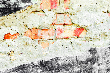 Texture of a concrete wall with cracks and scratches which can be used as a background