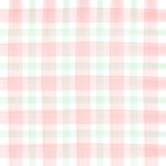 Watercolor seamless checkered pattern
