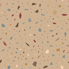 Terrazzo seamless pattern. Stone classic flooring