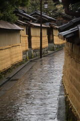 雨の武家屋敷