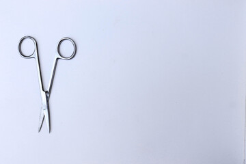 scissor on a white background 