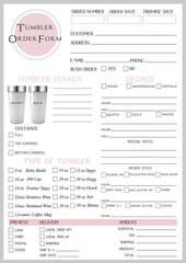Tumbler Order Form