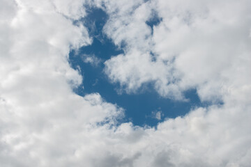 blue sky with clouds