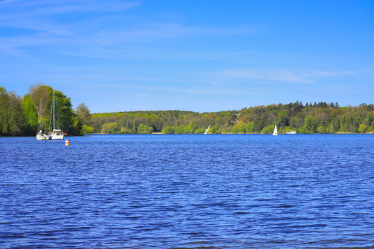 Boating on lake Wannsee, Berlin - Germany
