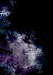 暗闇に光る幻想的な薄紫の宝石テクスチャ背景