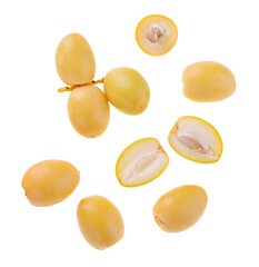 yellow date palm or Dates, healthy fruit