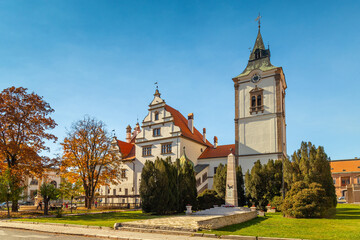 Fototapeta na wymiar Basilica of St. James, in a small town Levoca, Slovakia