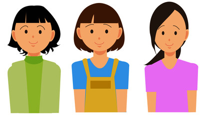 女性3人
