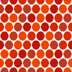 Citrus circles pattern. Vector orange circles. Seamless checkered rounded shapes.