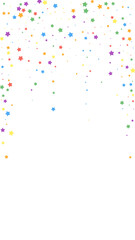 Festive modern confetti. Celebration stars. Joyous