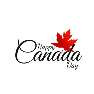 Happy Canada Day , Vector Illustation.