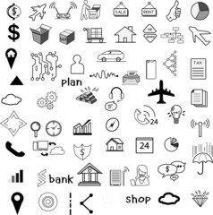 Business icons set. Icons for business,Business and finance web icon set 