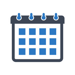 Calendar icon vector graphic illustration