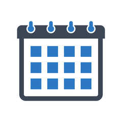 Calendar icon vector graphic illustration