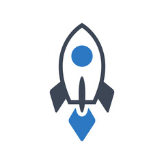 Spaceship icon vector graphic illustration