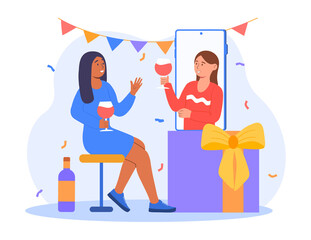 People celebrating birthday, meeting friends.