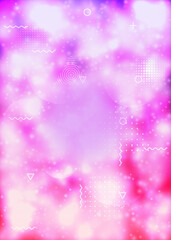 Neon background with liquid purple shapes. Luminous fluid. Fluorescent cover with bauhaus gradient.