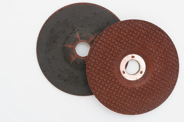 The abrasive discs stone for metal grinding in industrial manufacturing and construction ,With Size 4 inch  on white background