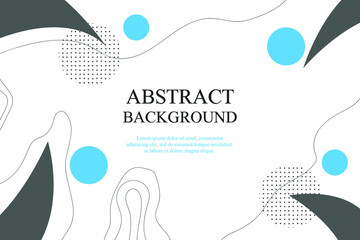 Abstract background with geometric objects. Vector background with stripes and circles. 