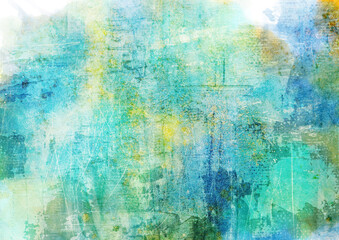 Watercolor fantastic and grungy background	