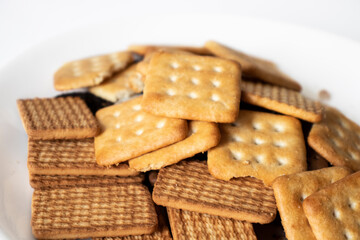 indian biscuit cookies white flour biscuit indian cooking white background