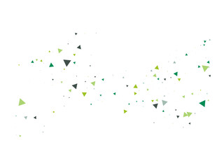 Triangle Explosion Confetti. Exploded Star Design. Triangles Blast