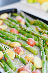 Roasted Asparagus and Potatoes