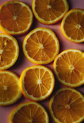 Slices of a lemon, fruits, healthy 
