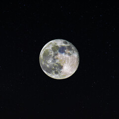 Obraz na płótnie Canvas Mineral Full Moon Close Up