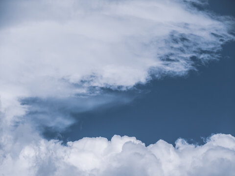 Storm clouds background - dramatic sky - zoom and details on clouds - free space to write - high resolution photo