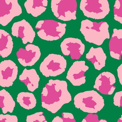 Trendy Animal Skin Fashion Pattern. Leopard Print Seamless Vector Design. Elegant