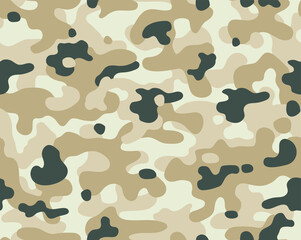Seamless desert camouflage repeat pattern
