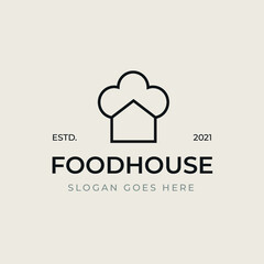 Food and house logo icon
