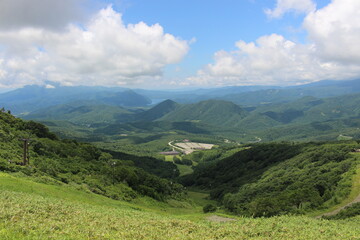 福島県の箕輪山から鬼面山への登山