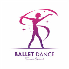 Logo for a ballet or dance studio