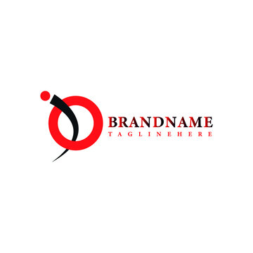 io iq letter business logo design