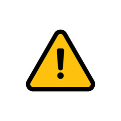 Alert icon. Danger symbol. Flat Vector illustration attention sign with exclamation mark icon. Risk sign.