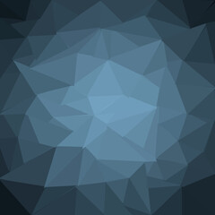 Obraz premium Low poly background. Sky blue and black.