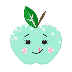cute apple for themed postcards