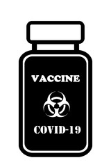 Fiole de vaccin, pandémie de Covid-19