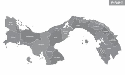 Panama administrative map