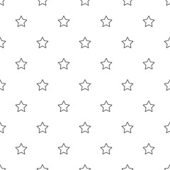 contour stars on a white background, seamless pattern. vector illustration.
