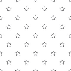 contour stars on a white background, seamless pattern. vector illustration.